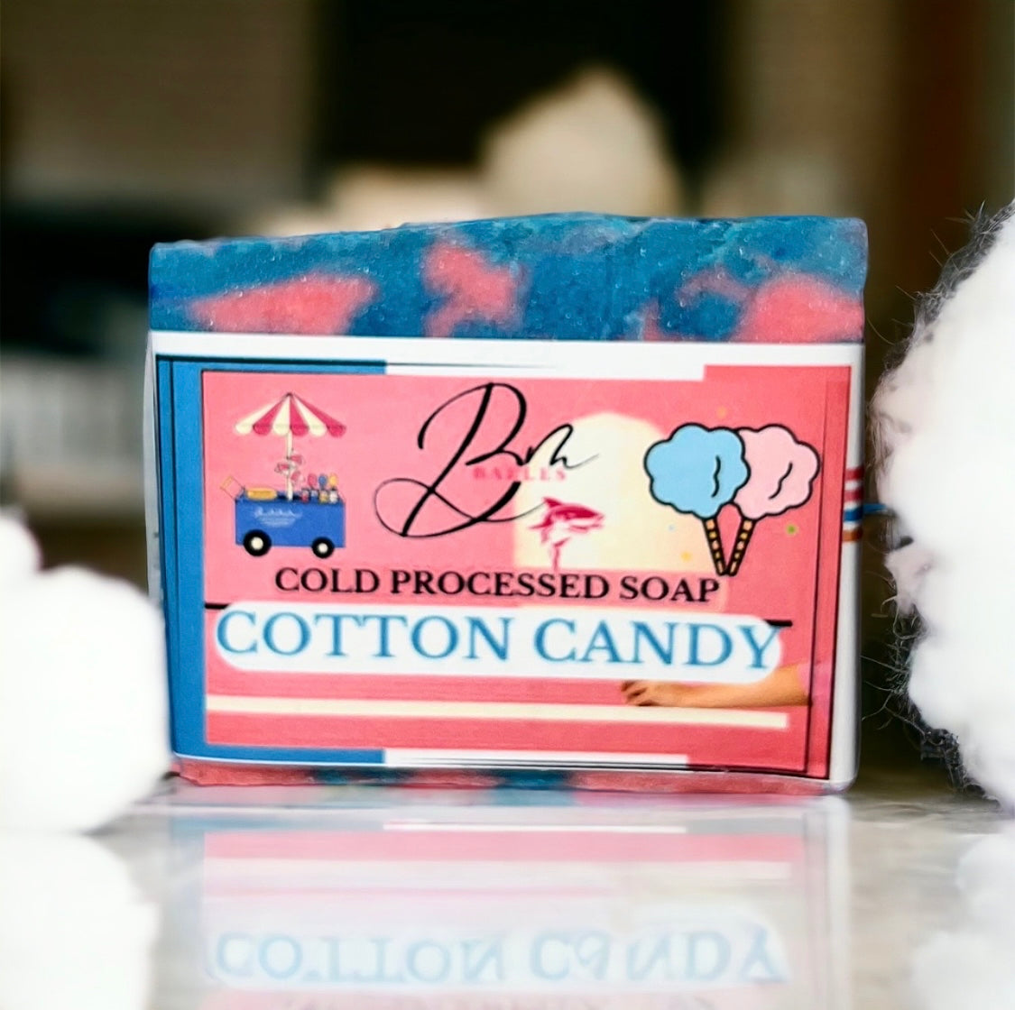 Cotton Candy soap bar