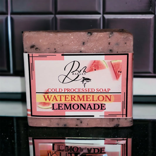 Watermelon lemonade soap bar